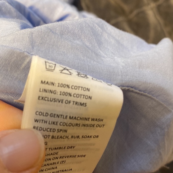 Bardot Girl's Ruched Mini Dress, Cornflower blue size 14 - Picture 6 of 8